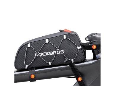 Rockbros 039BK 1L Braided Bike Frame Bag - Black Rockbros 039BK 1L Braided Bike Frame Bag - Black