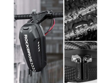 Rockbros B62-1 Bike Bag for Handlebar or Frame 3L - Black Rockbros B62-1 Bike Bag for Handlebar or Frame 3L - Black