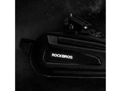 Rockbros B69 bicycle saddle bag 1.8l with easy release system - black Rockbros B69 bicycle saddle bag 1.8l with easy release system - black