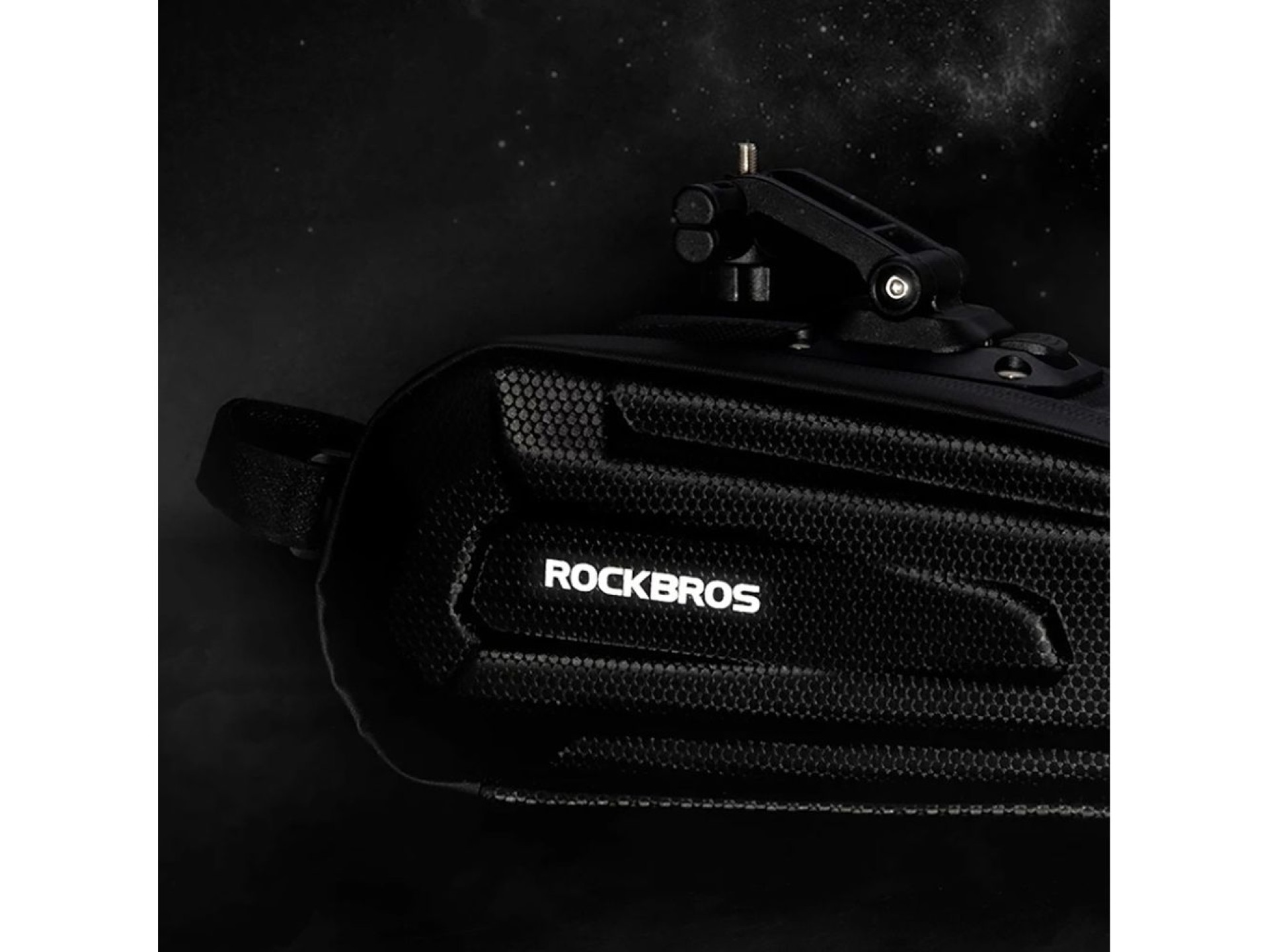 Rockbros B69 bicycle saddle bag 1.8l with easy release system - black
