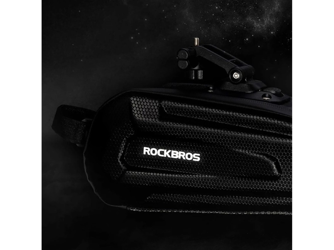 Rockbros B69 bicycle saddle bag 1.8l with easy release system - black