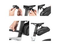 Rockbros B69 bicycle saddle bag 1.8l with easy release system - black Rockbros B69 bicycle saddle bag 1.8l with easy release system - black