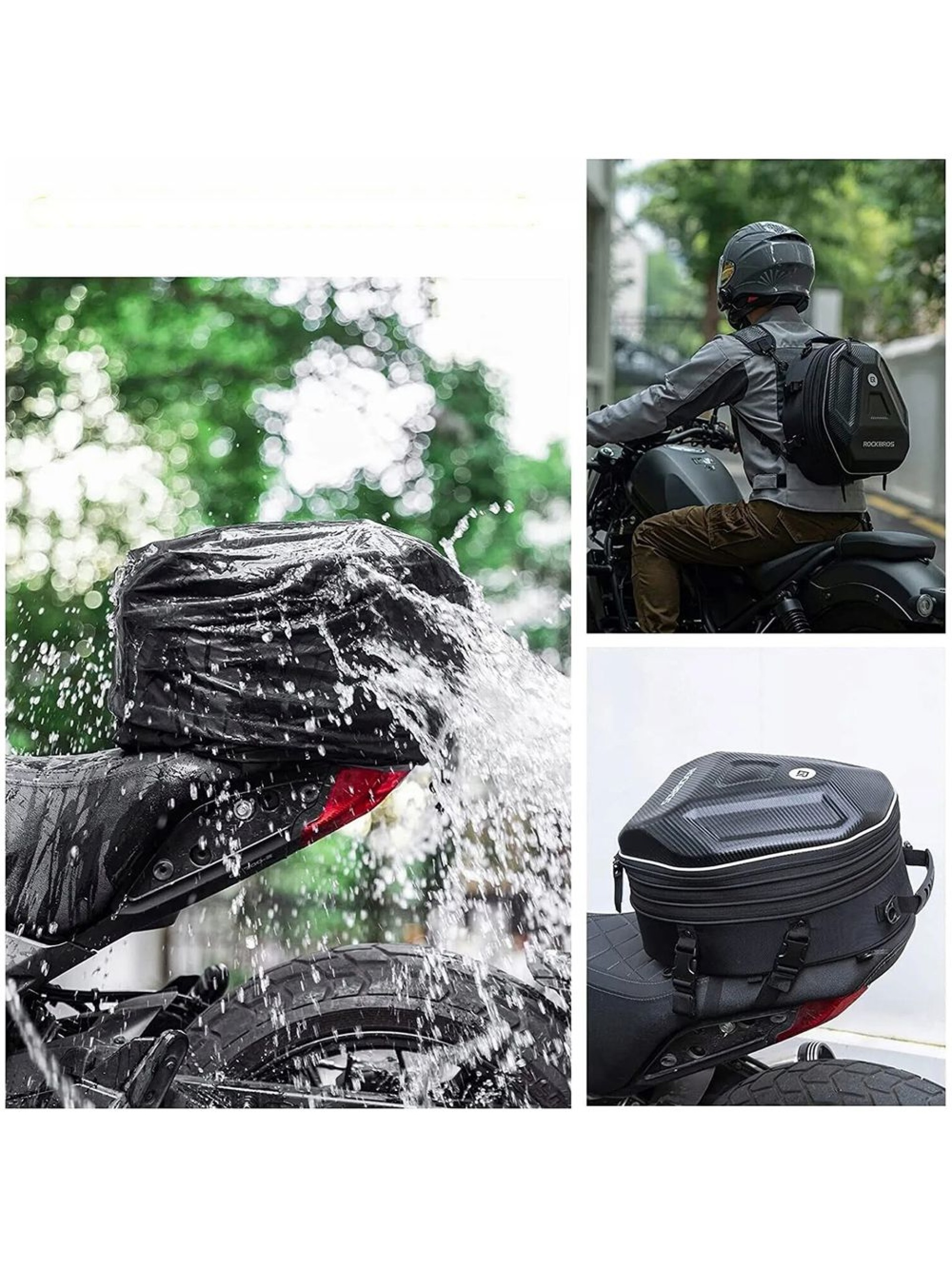 Rockbros 30140026001 motorcycle tank bag 35 l - black