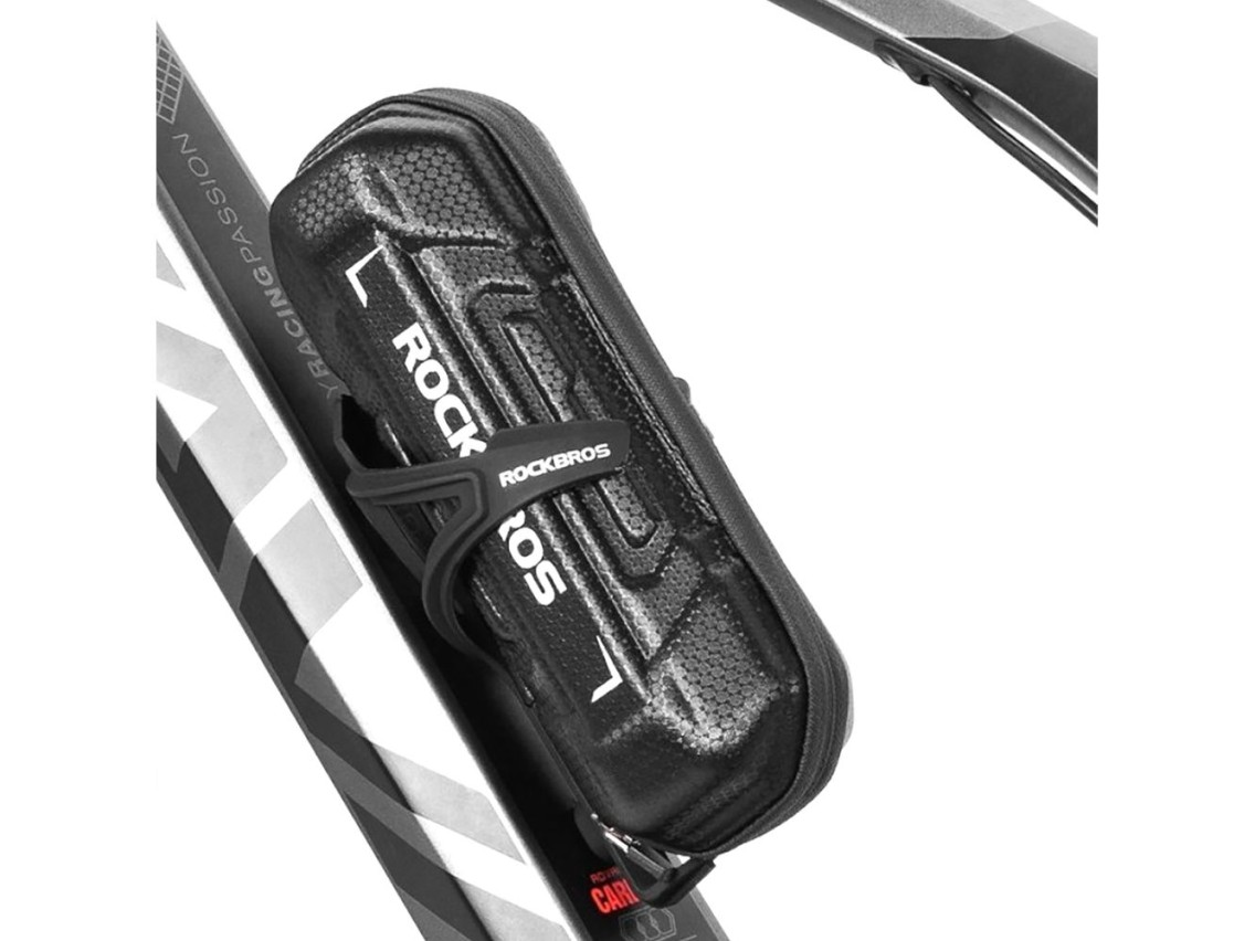 Bolsa para bicicleta Rockbros 30990003001 com suporte para garrafa de água - preta