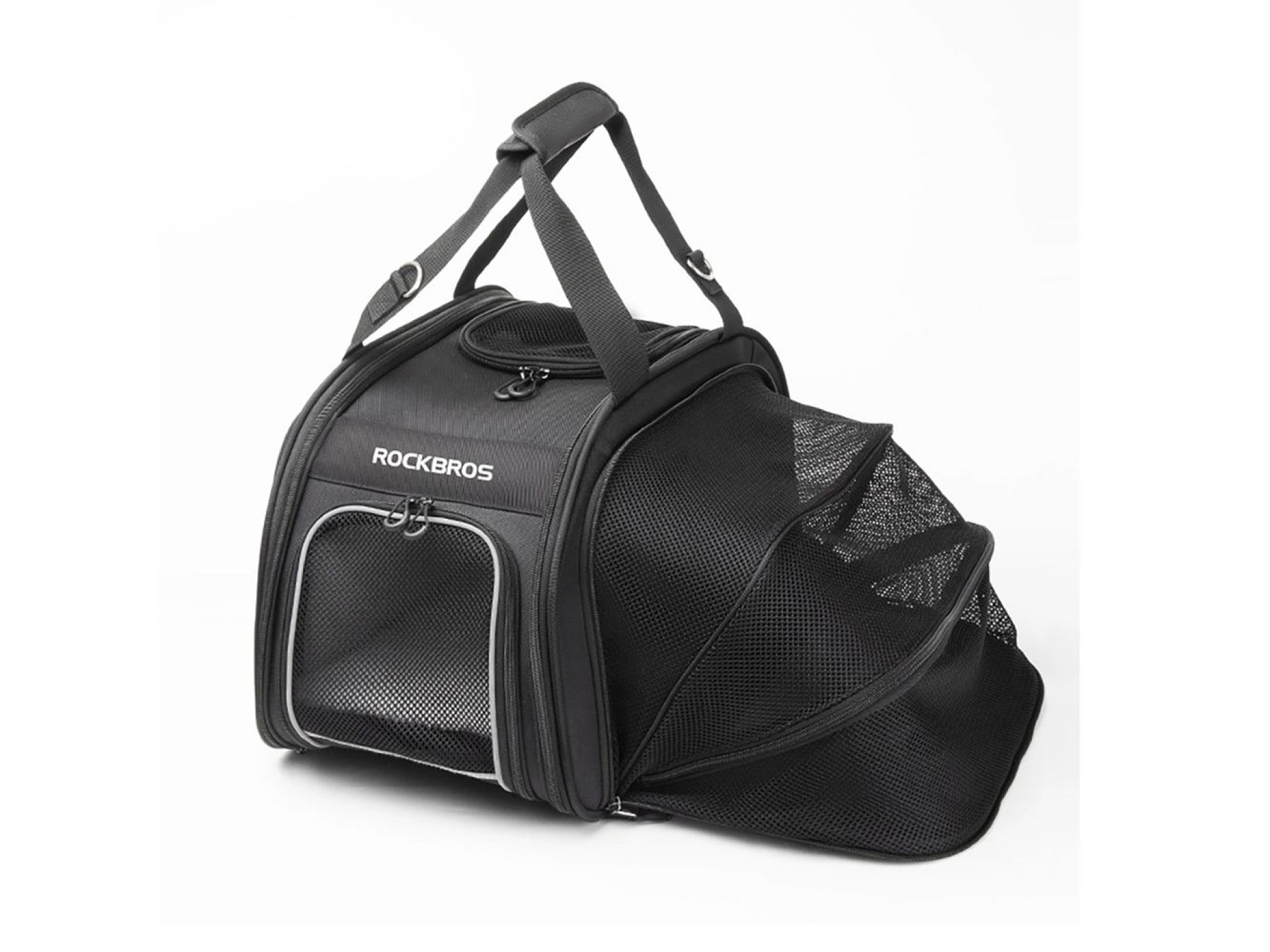 Bolsa de transporte para bicicleta Rockbros 30140028001 para cães e gatos - preta