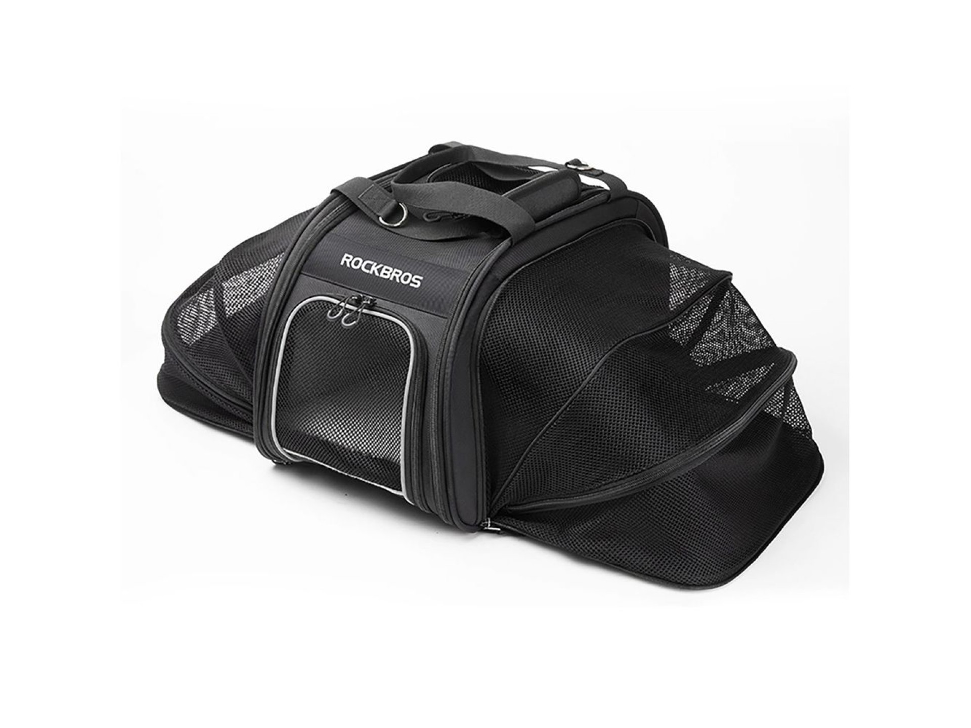 Bolsa de transporte para bicicleta Rockbros 30140028001 para cães e gatos - preta