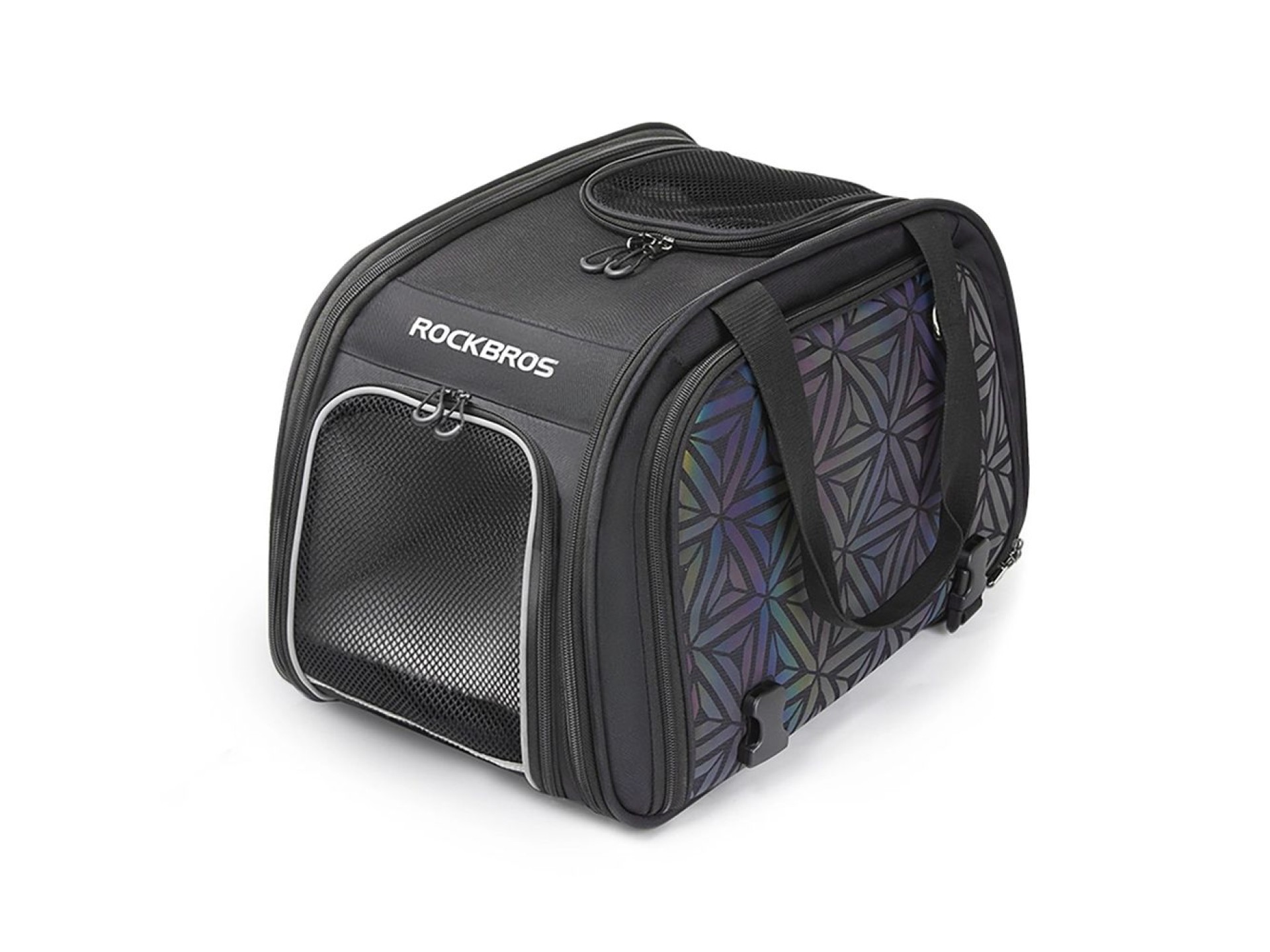 Bolsa de transporte para bicicleta Rockbros 30140028001 para cães e gatos - preta