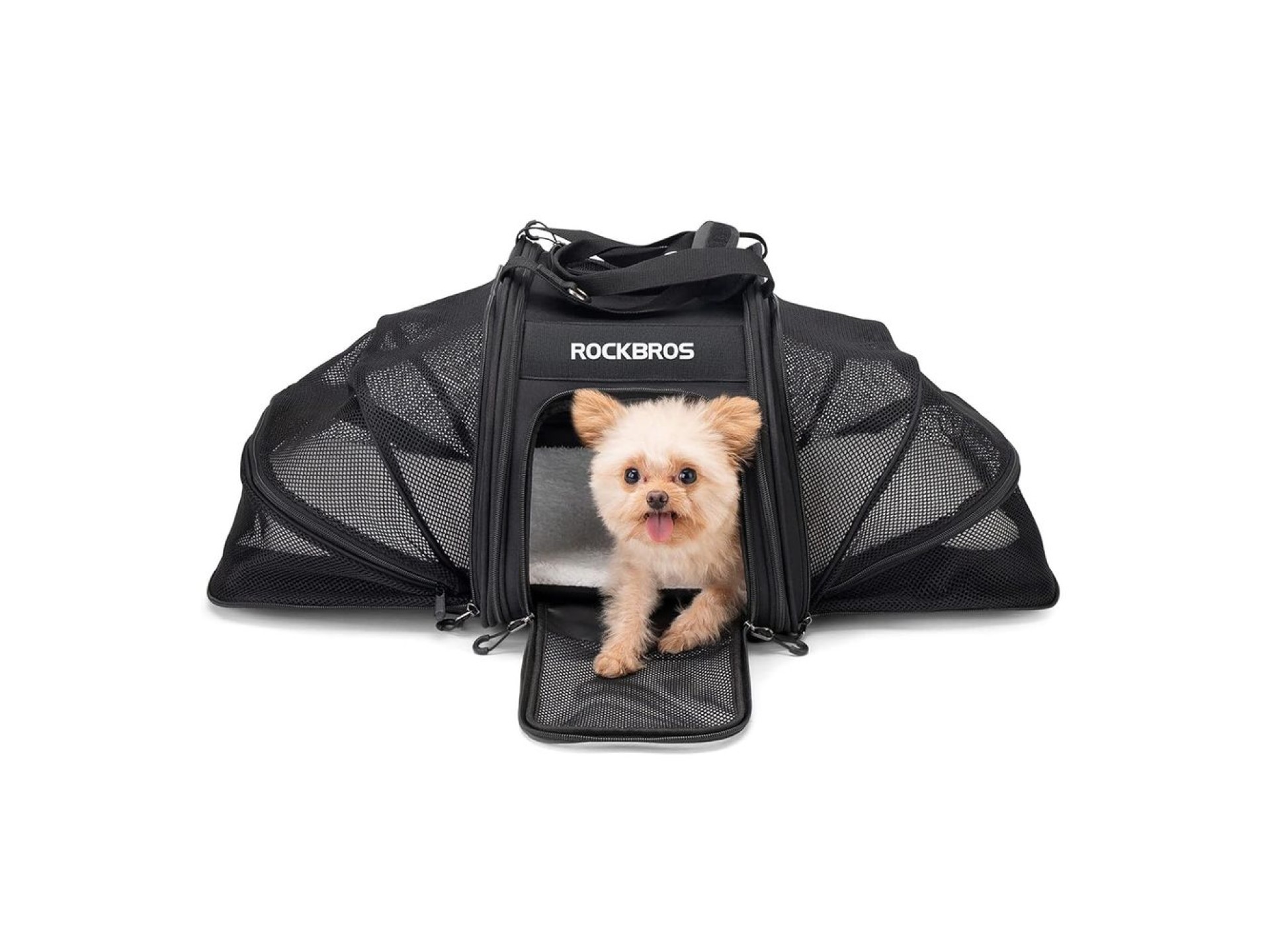 Bolsa de transporte para bicicleta Rockbros 30140028001 para cães e gatos - preta