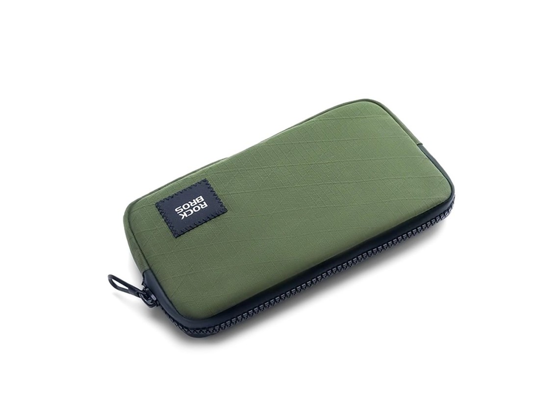 Bolsa para bicicleta Rockbros 30990043002 para teléfono, llaves y cartera, 0,15 l - verde oscuro
