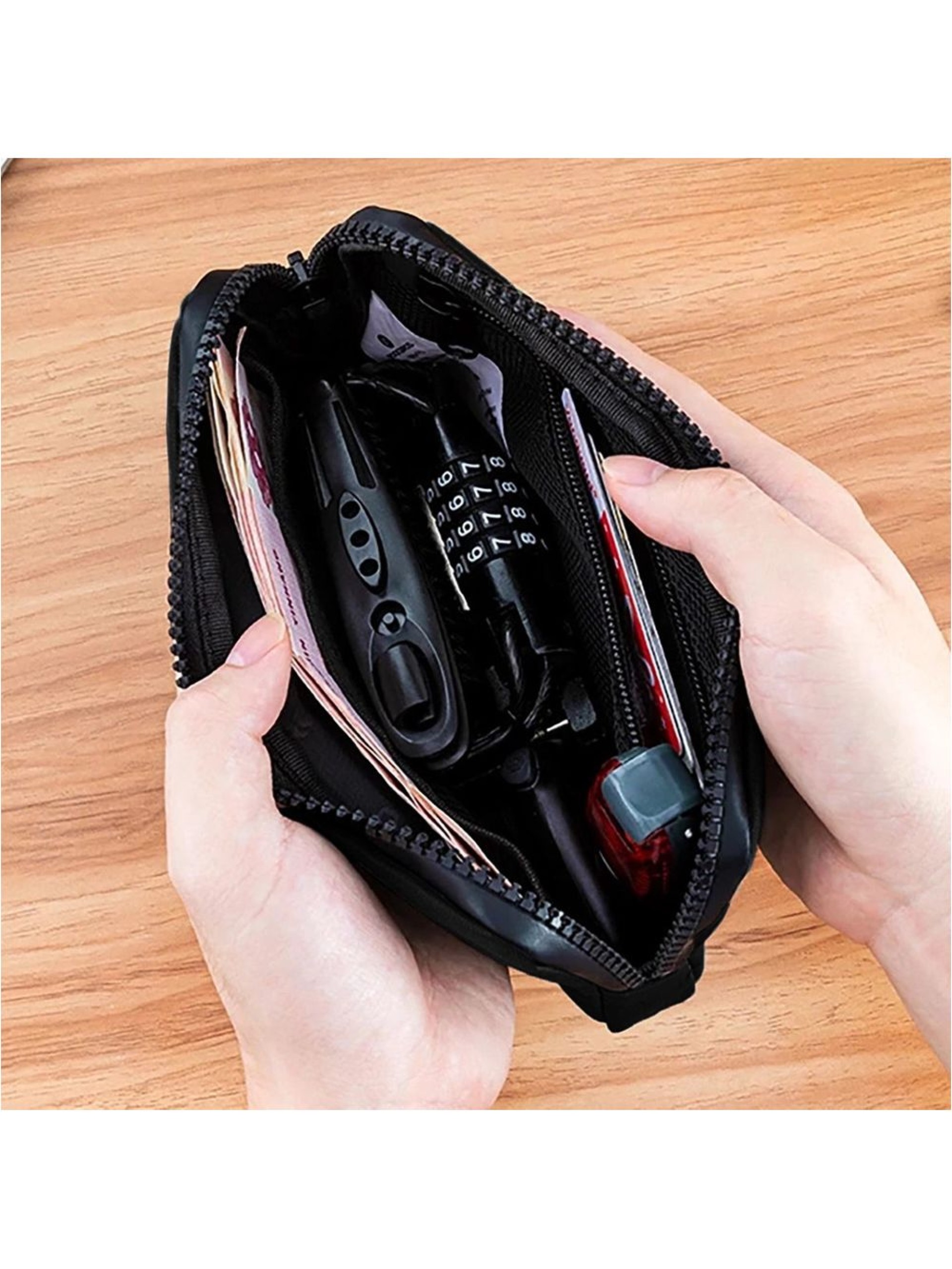 Bolsa para bicicleta Rockbros 30990043003 para teléfono, llaves y cartera, 0,15 l - negra