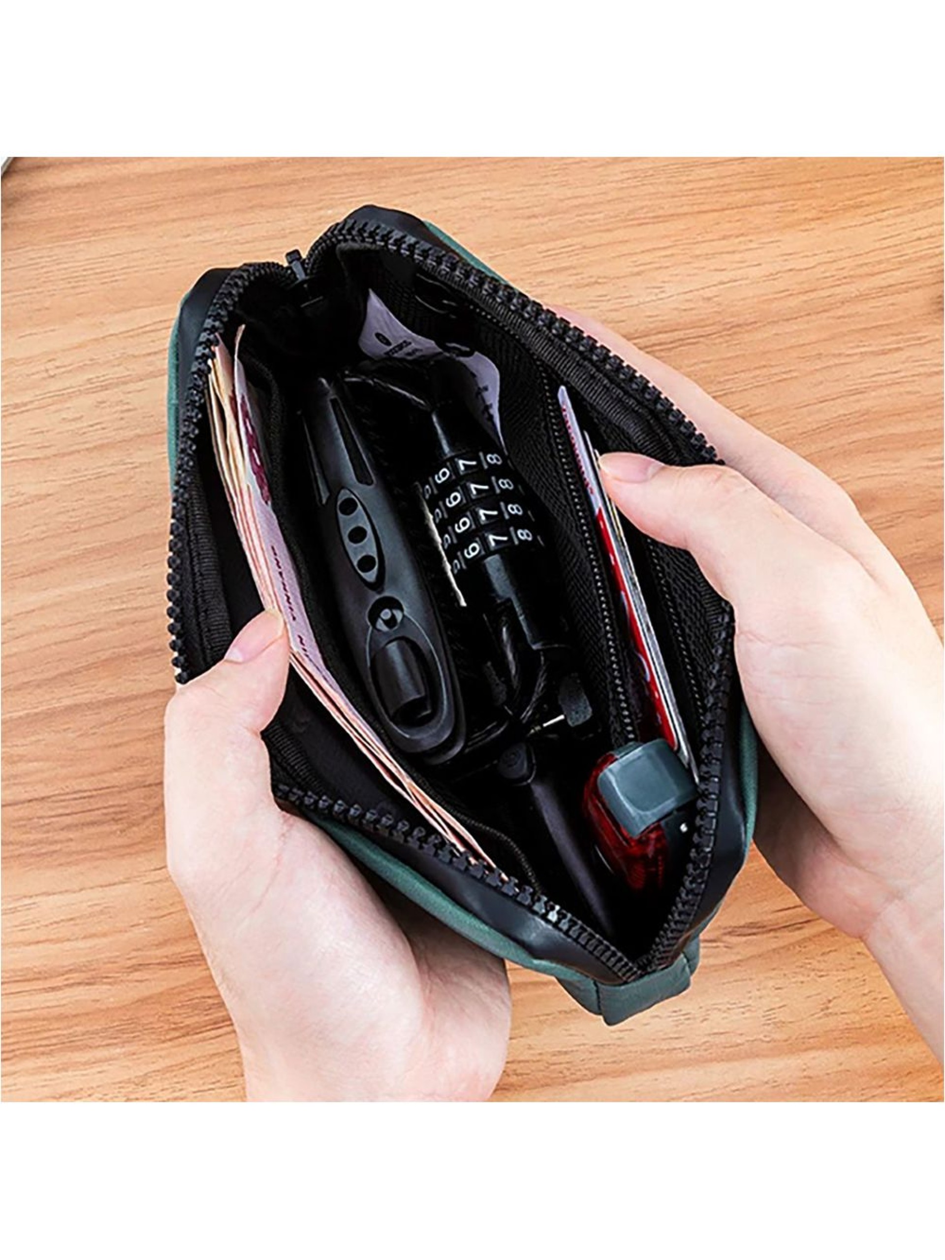 Bolsa para bicicleta Rockbros 30990043006 para celular, chaves e carteira, 0,15 l - turquesa