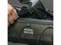 Rockbros 30110049001 bicycle handlebar bag 2 l - green Rockbros 30110049001 bicycle handlebar bag 2 l - green