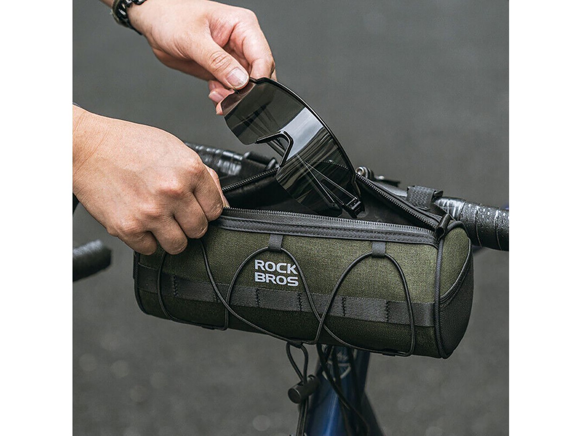 Rockbros 30110049001 bicycle handlebar bag 2 l - green