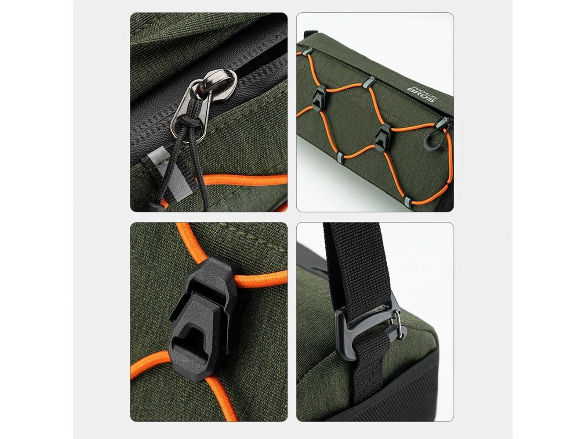 Bolsa para manillar de bicicleta Rockbros 30110054001, 2,2 l - verde