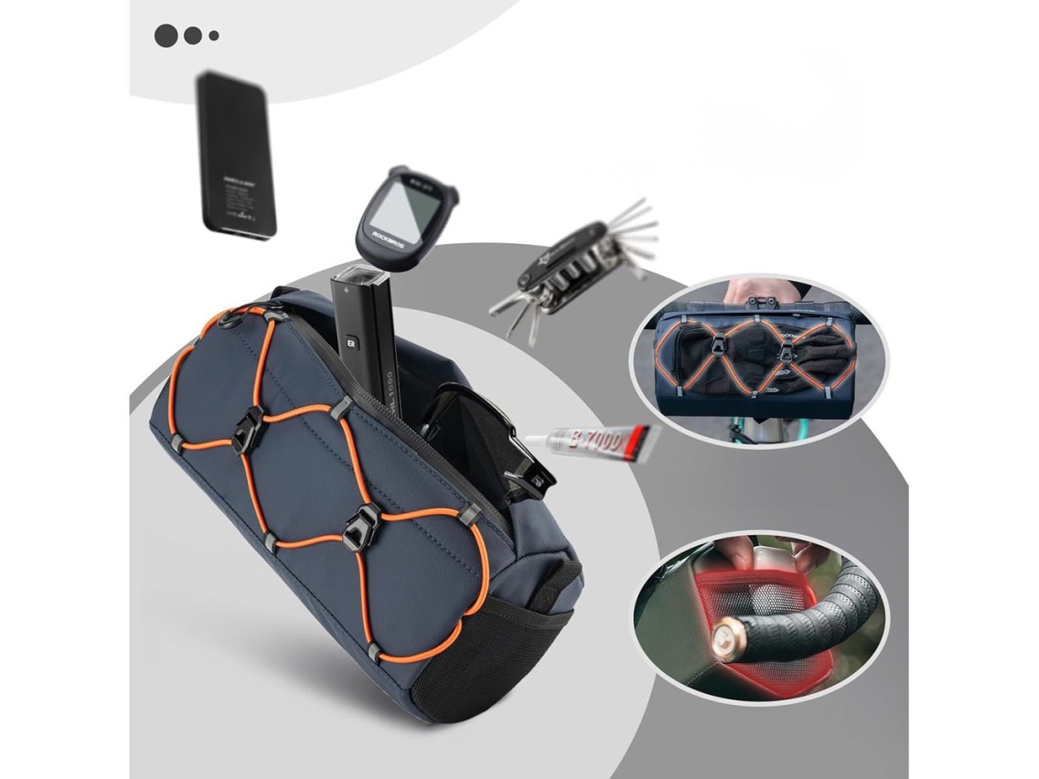 Rockbros 30110054002 bicycle handlebar bag 2.2 l - blue