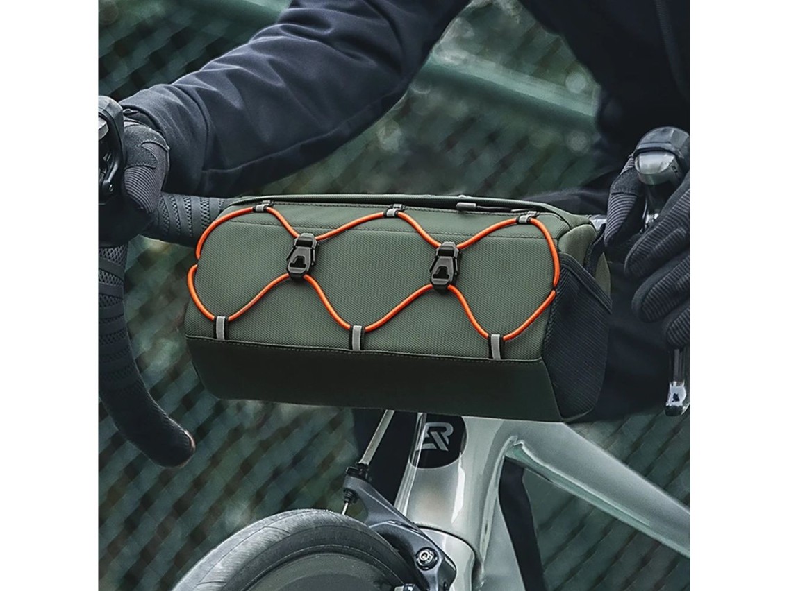 Bolsa para manillar de bicicleta Rockbros 30110054001, 2,2 l - verde