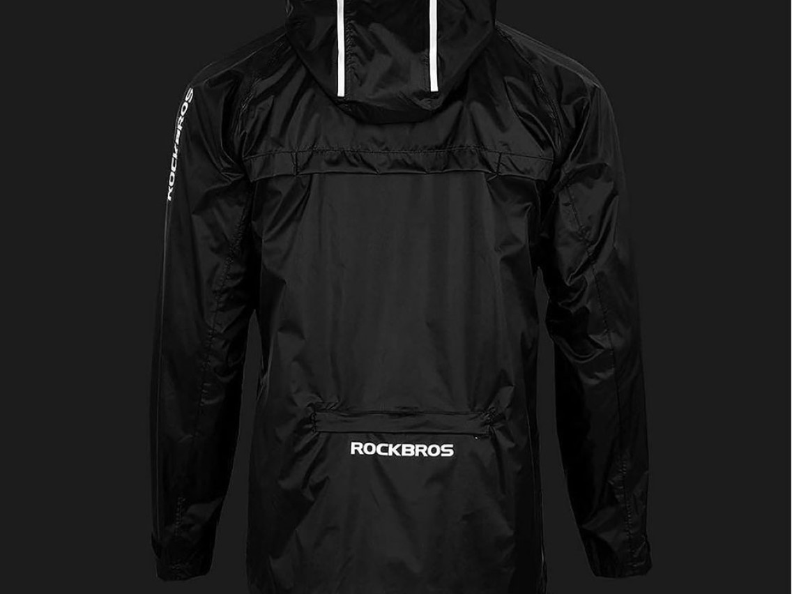 Chaqueta impermeable Rockbros YPY013BK3XL transpirable y cortavientos XXXL - Negra