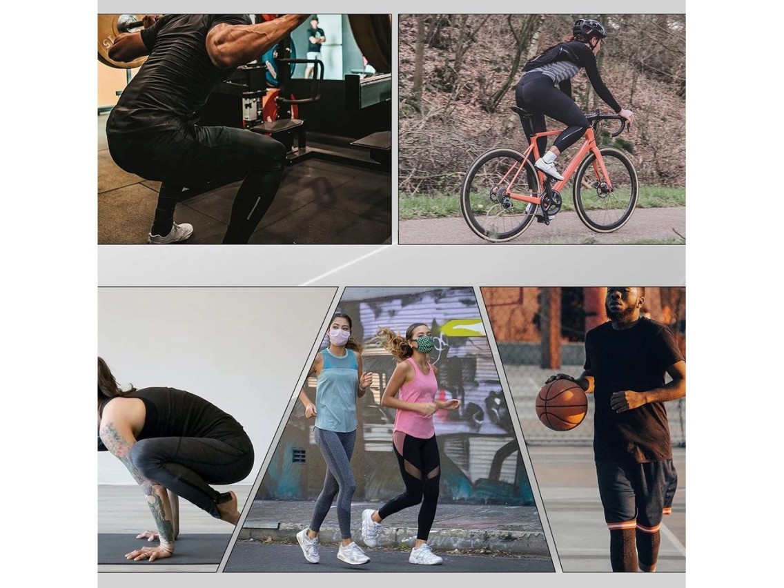 Calça de ciclismo respirável Rockbros RK2004L com acolchoamento, tamanho G - Preta