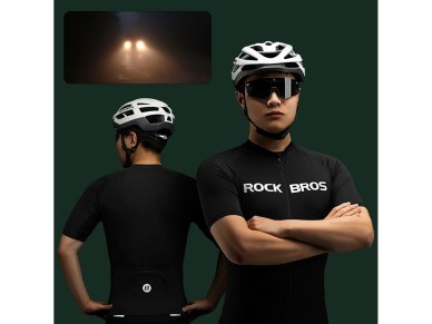 Rockbros 15120002007 Short Sleeve Cycling Jersey XXXXL - Black
