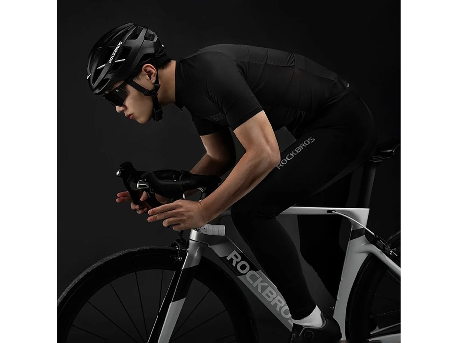 Rockbros 15120002007 Short Sleeve Cycling Jersey XXXXL - Black