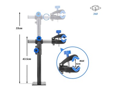 Rockbros MP-01 tabletop service stand for bicycles with knobs - black Rockbros MP-01 tabletop service stand for bicycles with knobs - black