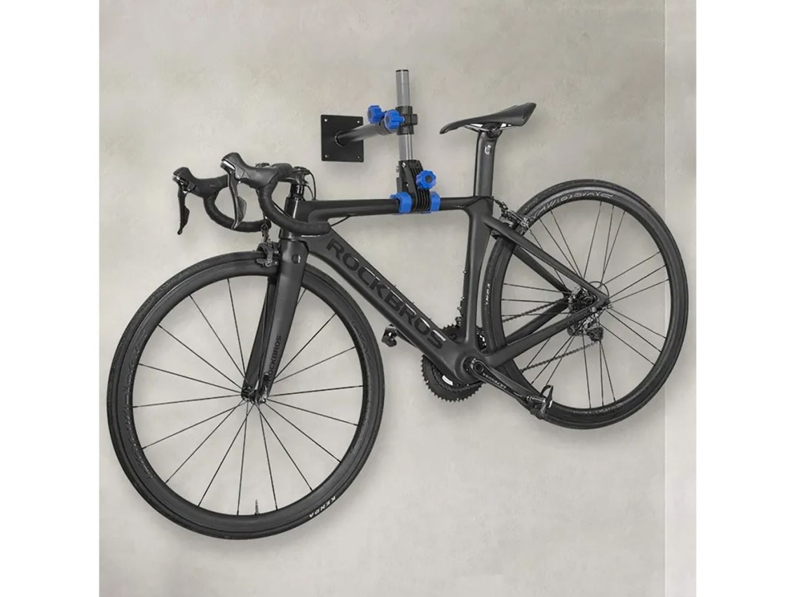 Rockbros MP-01 tabletop service stand for bicycles with knobs - black