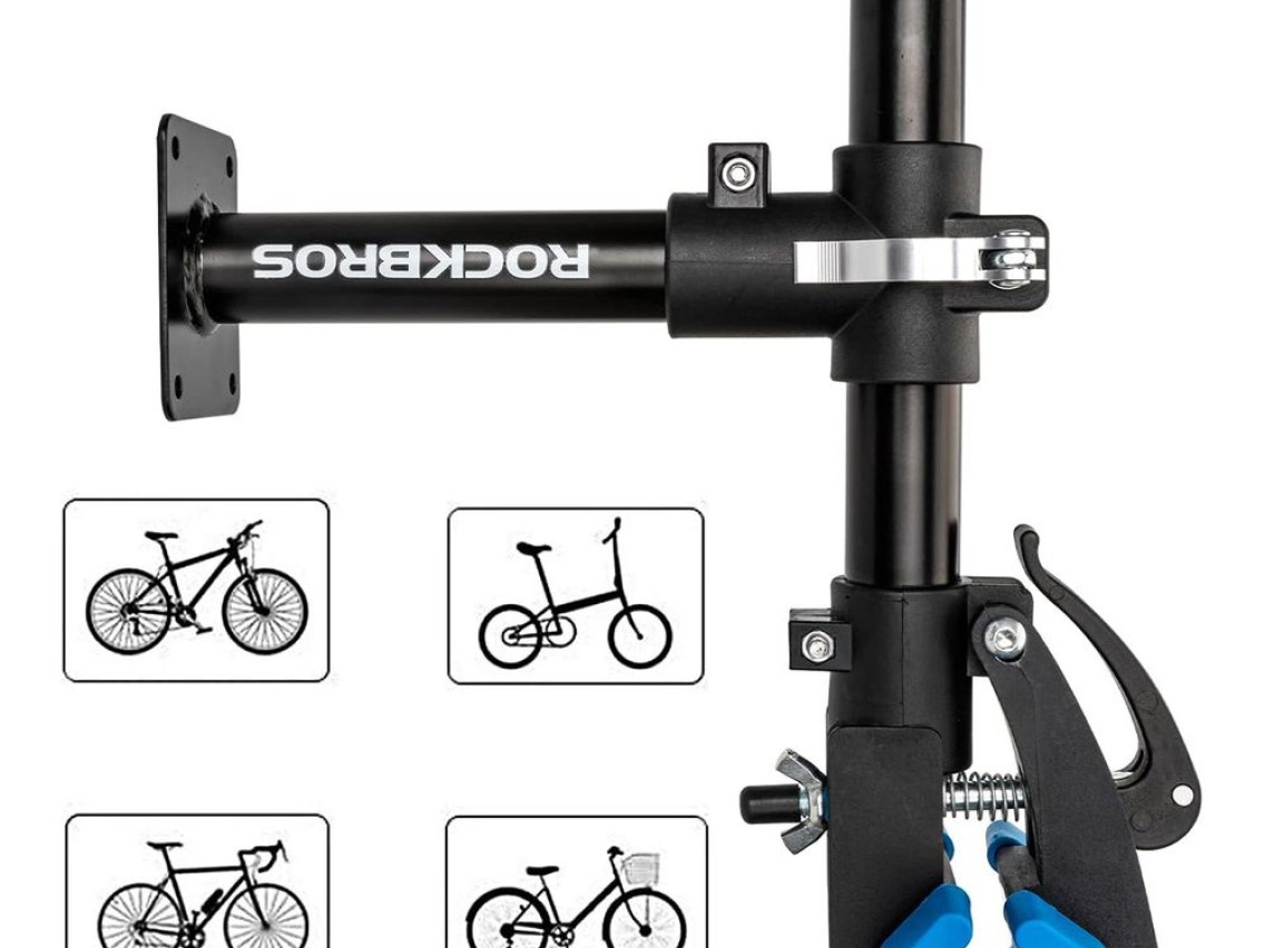 Soporte de servicio Rockbros 27210002001 con cierres rápidos para bicicletas - Negro