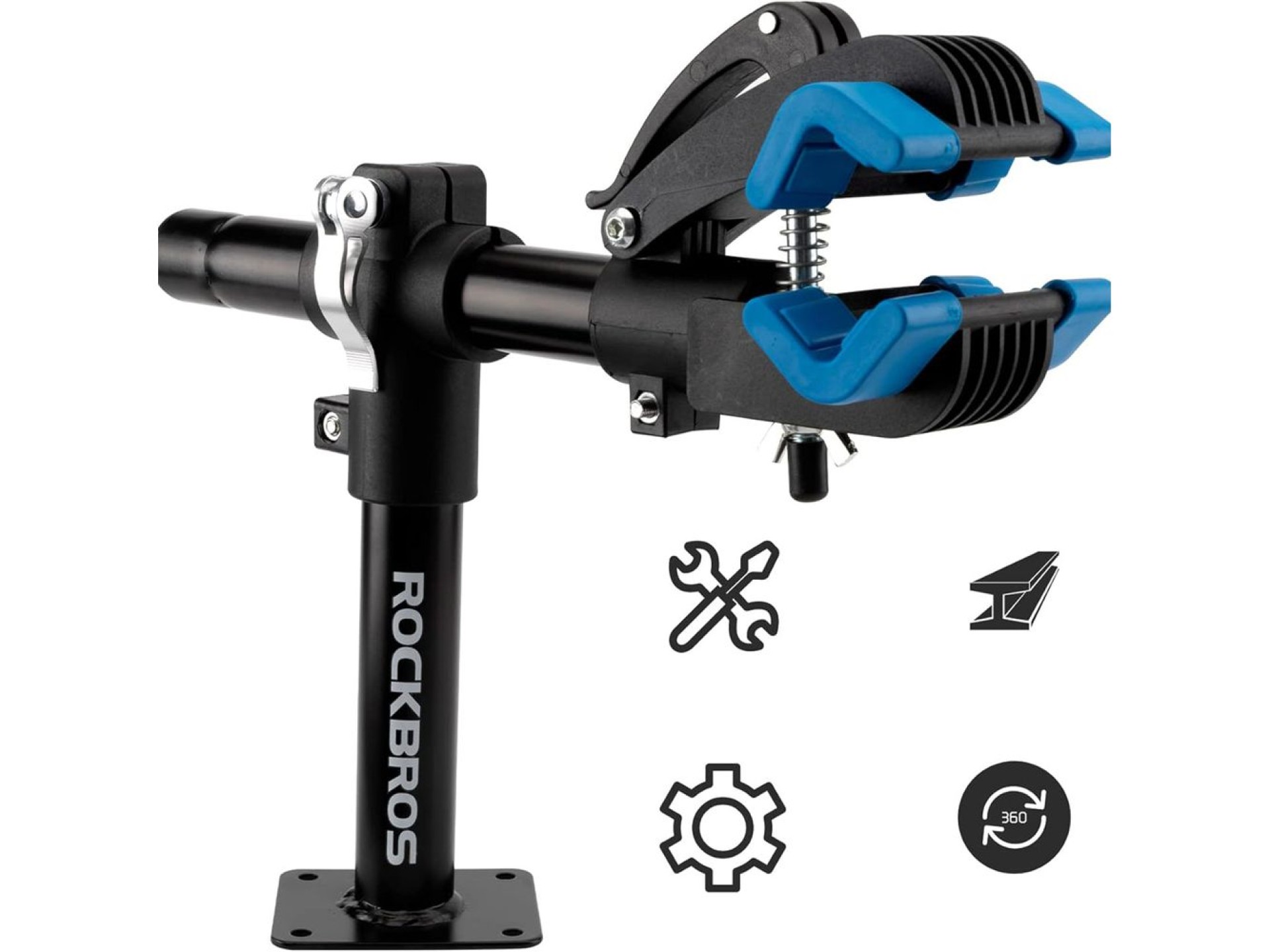 Soporte de servicio Rockbros 27210002001 con cierres rápidos para bicicletas - Negro