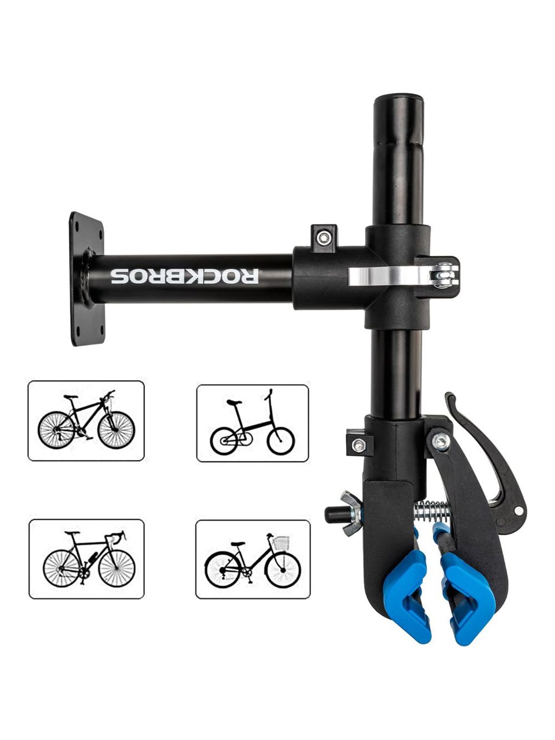 Soporte de servicio Rockbros 27210002001 con cierres rápidos para bicicletas - Negro