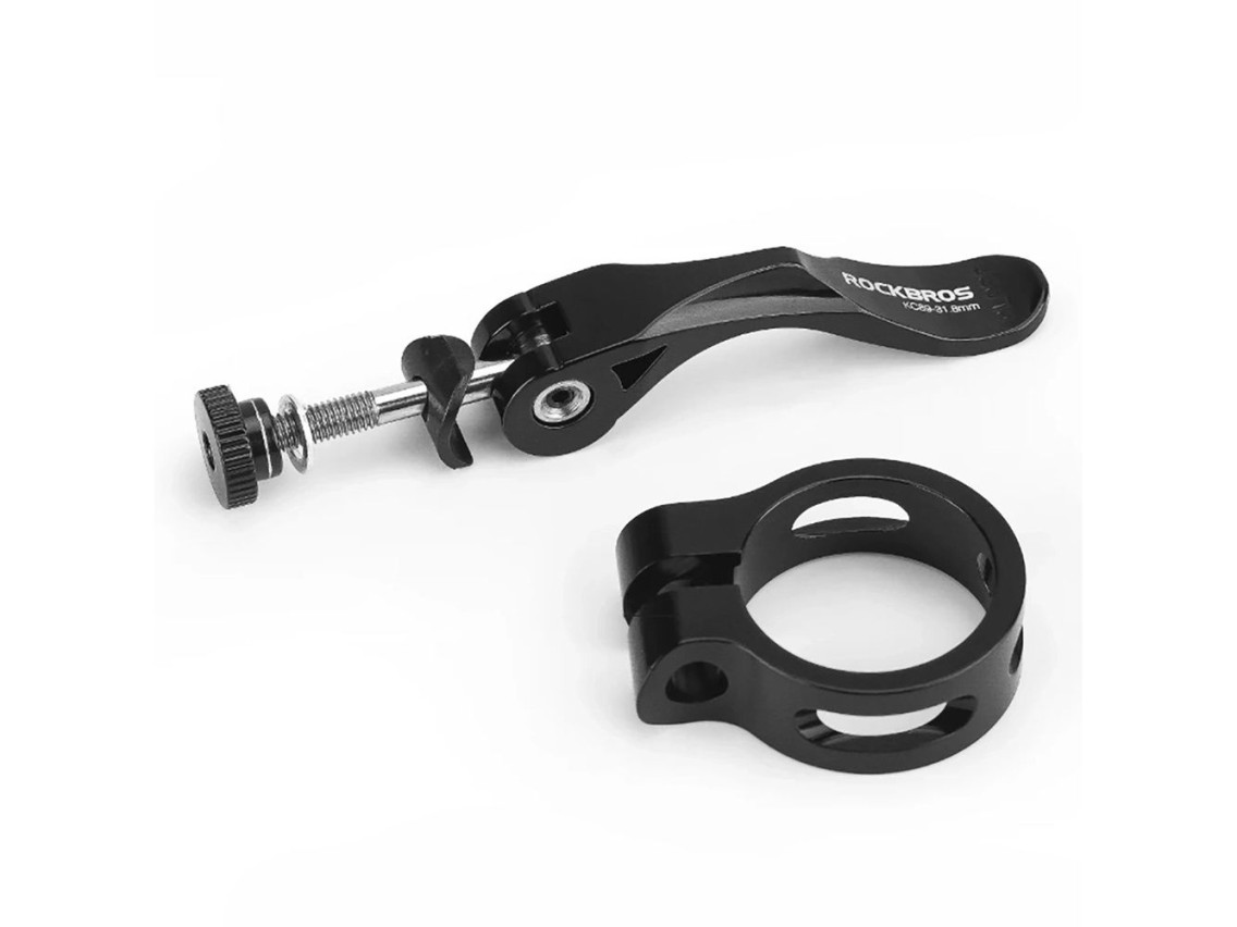 Rockbros 41210092001 bicycle seat clamp with quick release - black