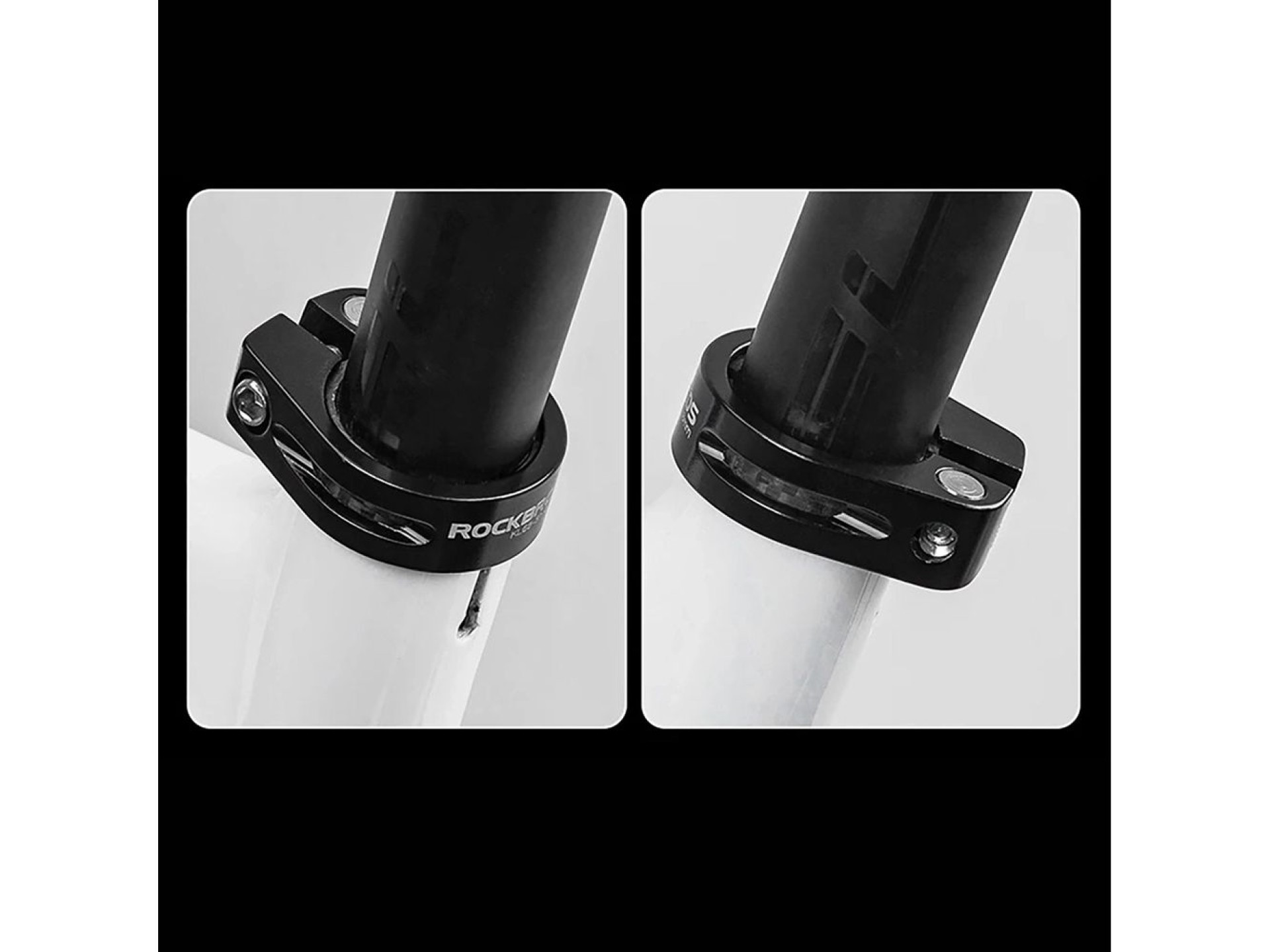 Abrazadera de sillín de bicicleta Rockbros 41210091001 - negra