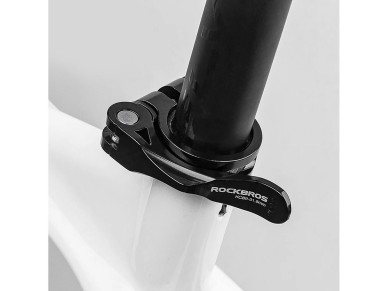 Abrazadera de sillín de bicicleta Rockbros 41210092001 con liberación rápida - negra Abrazadera de sillín de bicicleta Rockbros 41210092001 con liberación rápida - negra