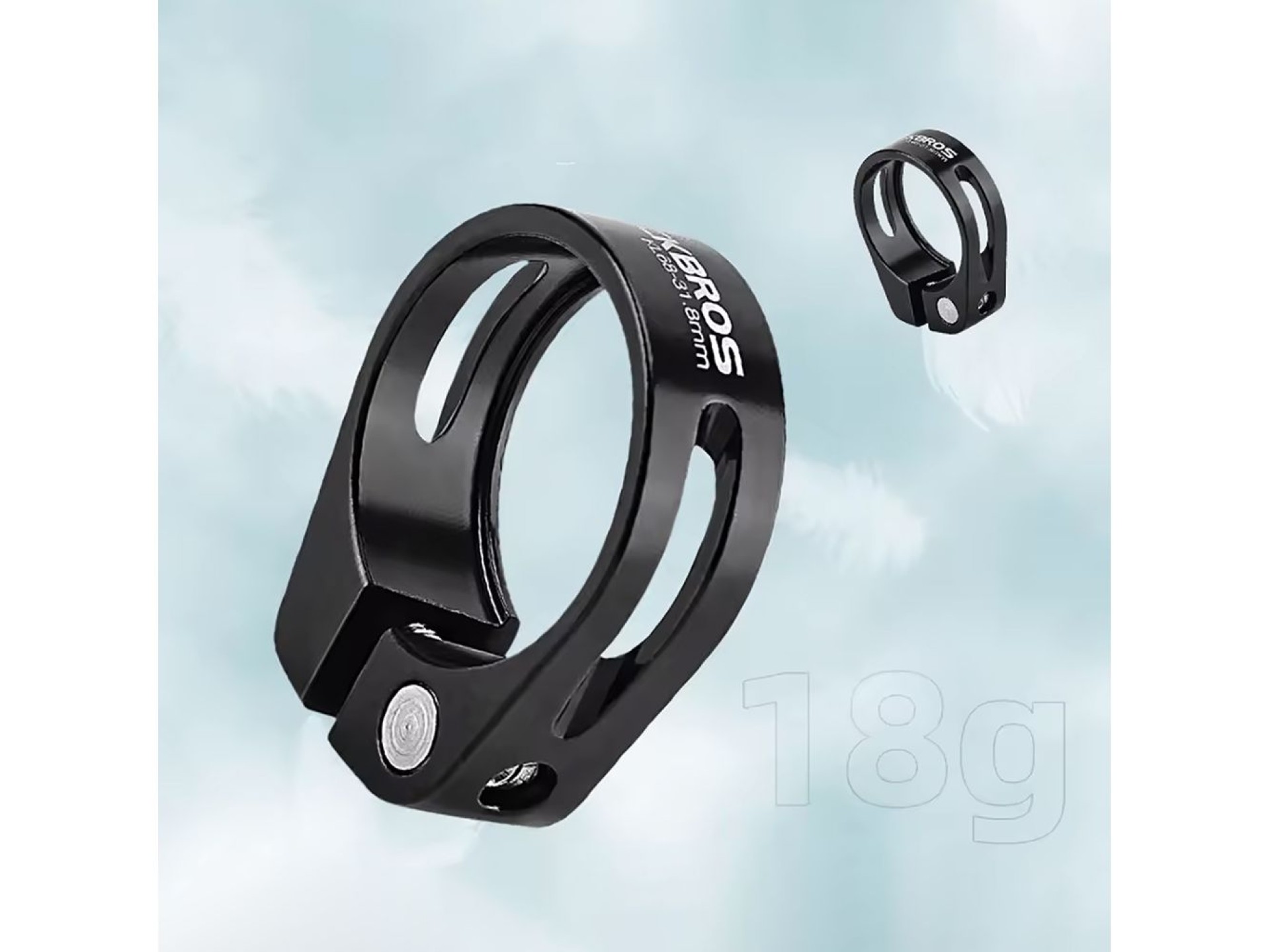 Abrazadera de sillín de bicicleta Rockbros 41210091001 - negra
