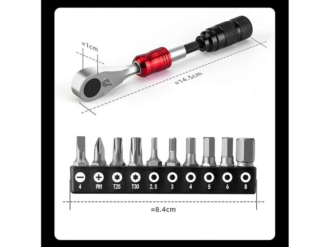 Rockbros 43210049001 bicycle repair kit - black