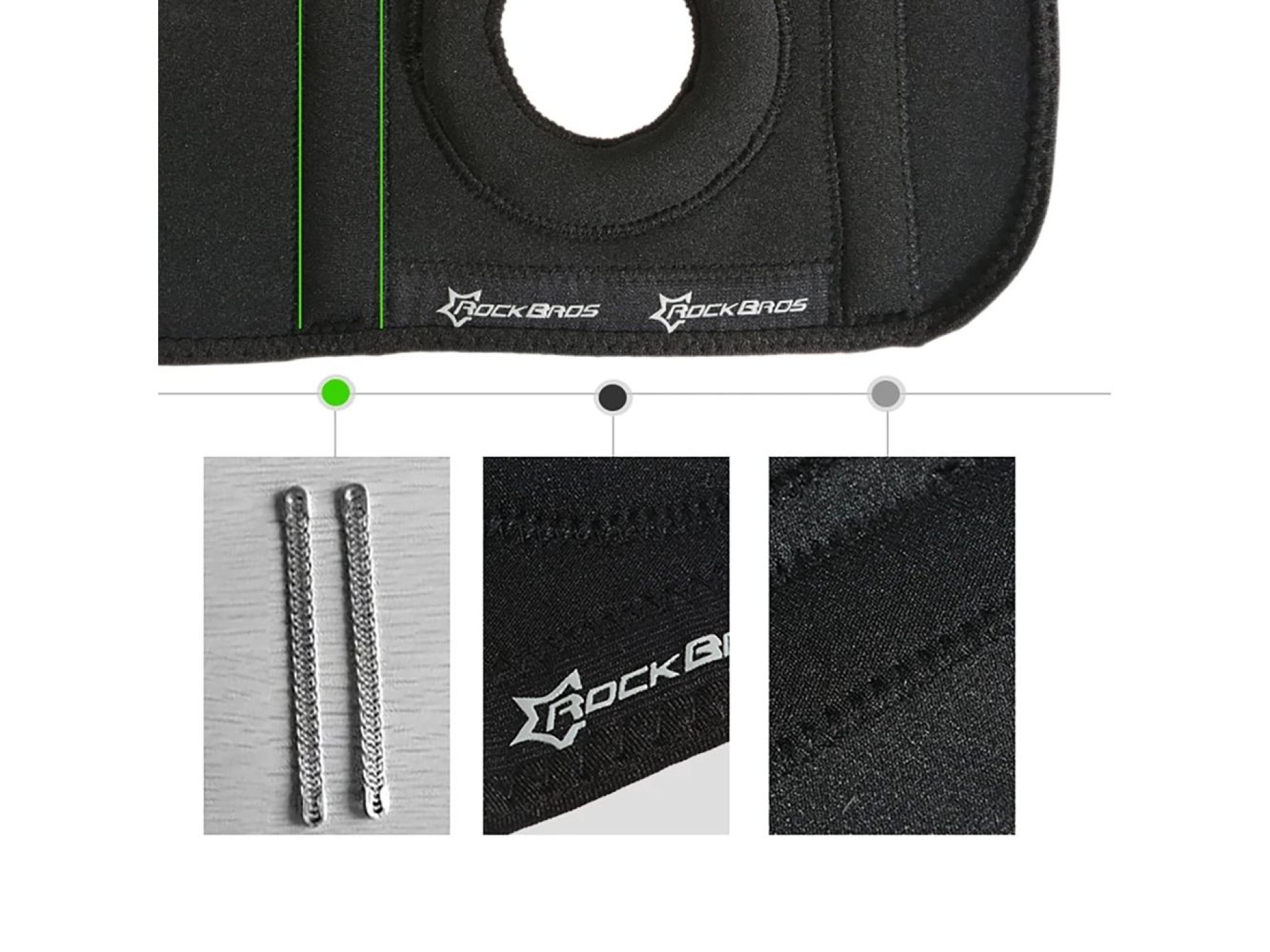 Rockbros LF1106M sports protector for patella and knee joint size M - black