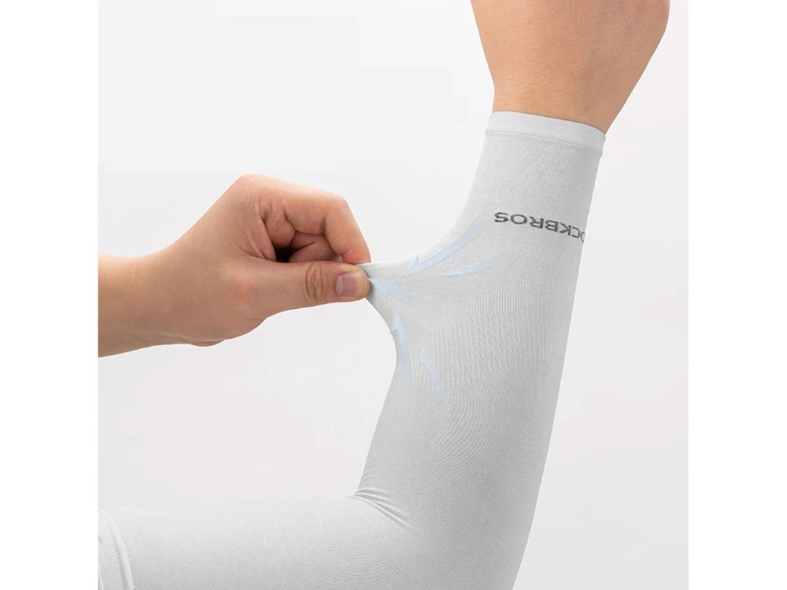Rockbros XT9002W cycling sleeves - white (2 pcs.)