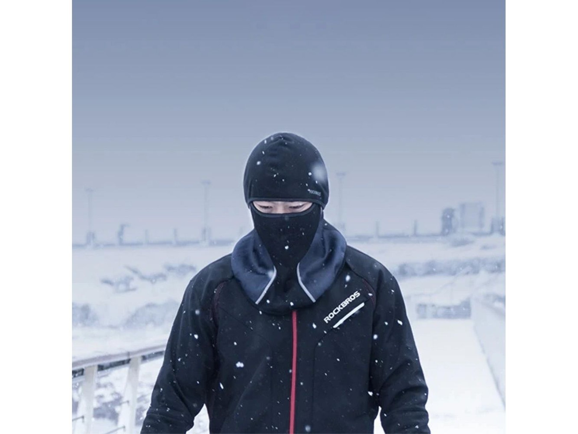 Rockbros LF8113-1 cycling balaclava, universal size - black