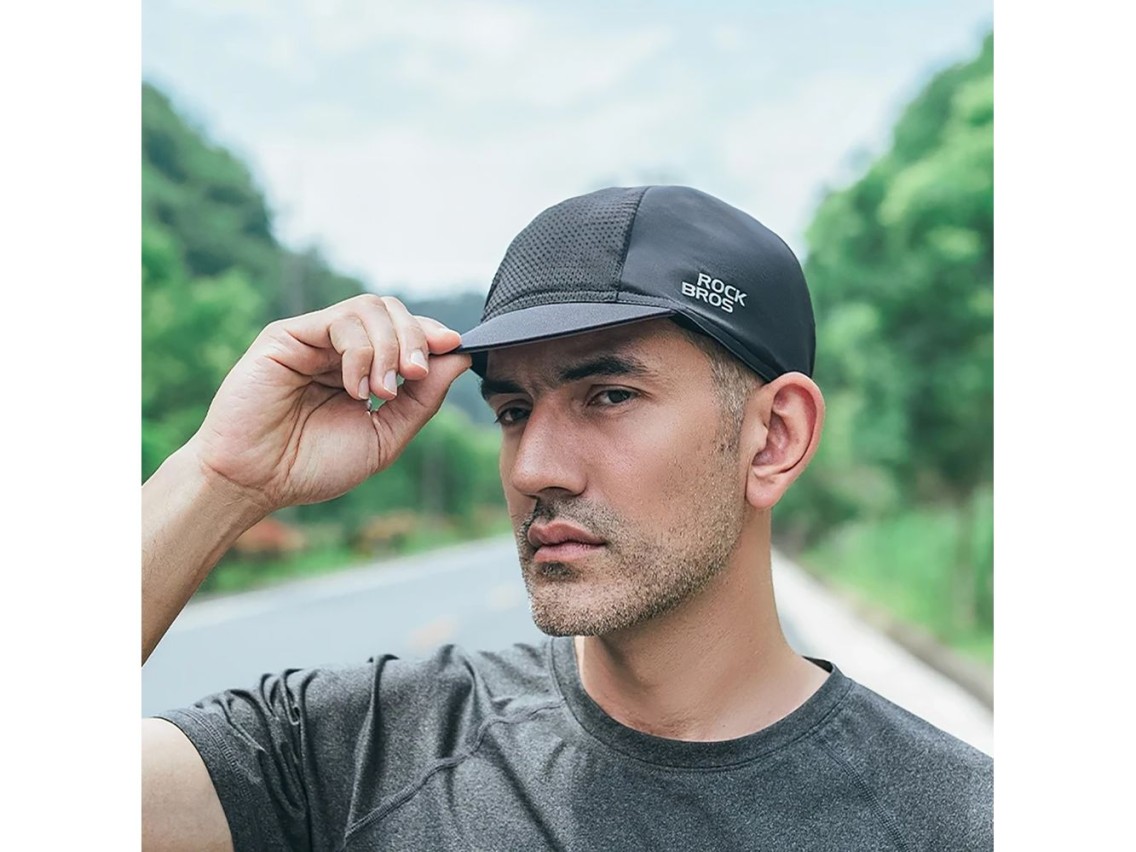 Rockbros 18230005001 cycling cap with peak - black