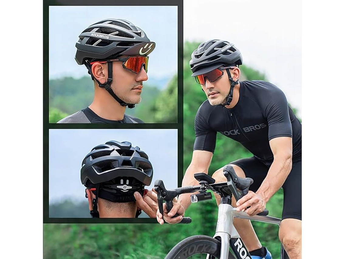 Rockbros 18230005001 cycling cap with peak - black