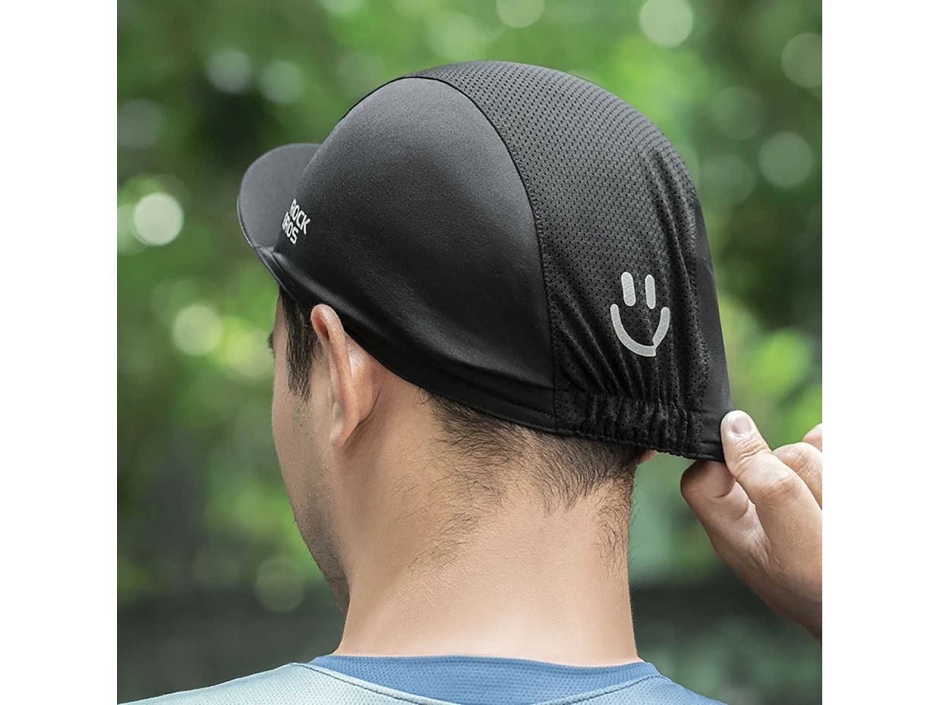 Rockbros 18230005001 cycling cap with peak - black