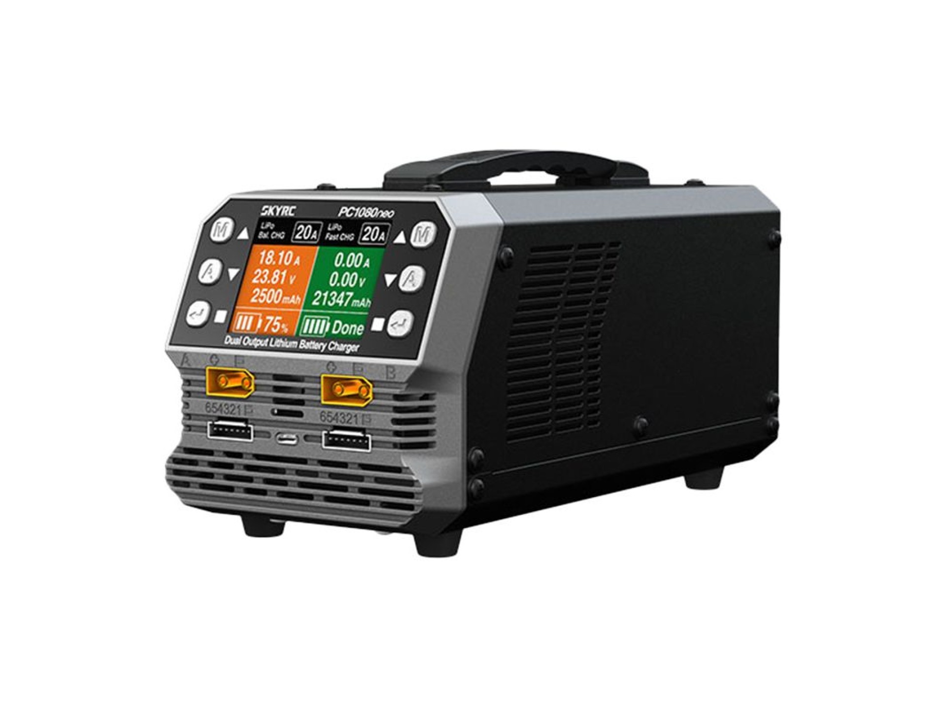Carregador de bateria de lítio de dois canais SkyRC PC1080neo