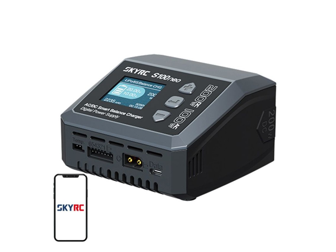 Carregador inteligente CA/CC SkyRC S100neo