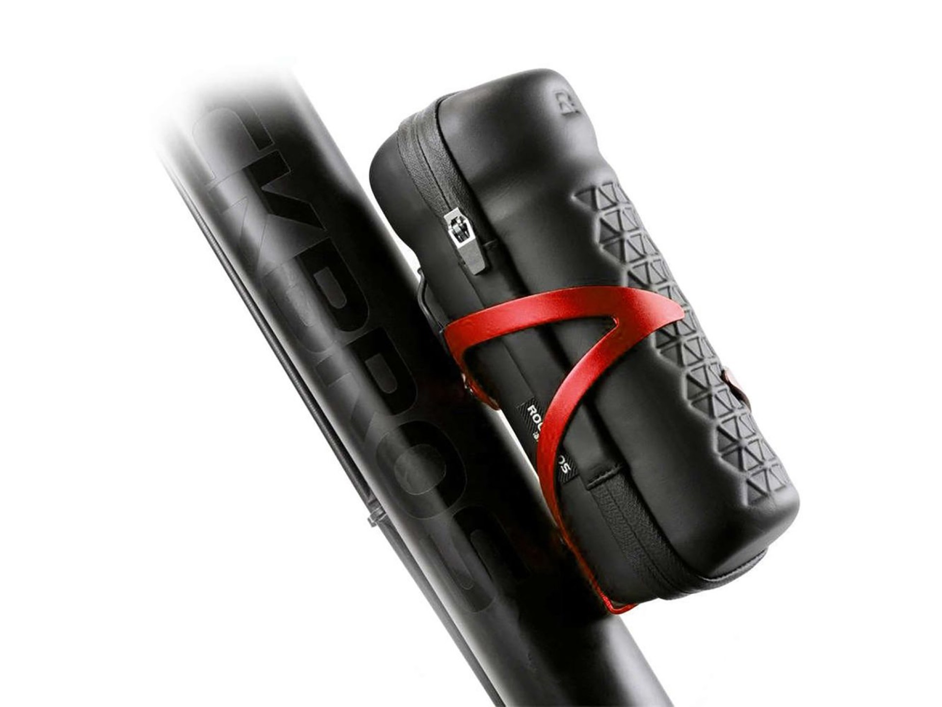 Suporte para garrafa de bicicleta Rockbros 2017-11ARD em alumínio - Vermelho