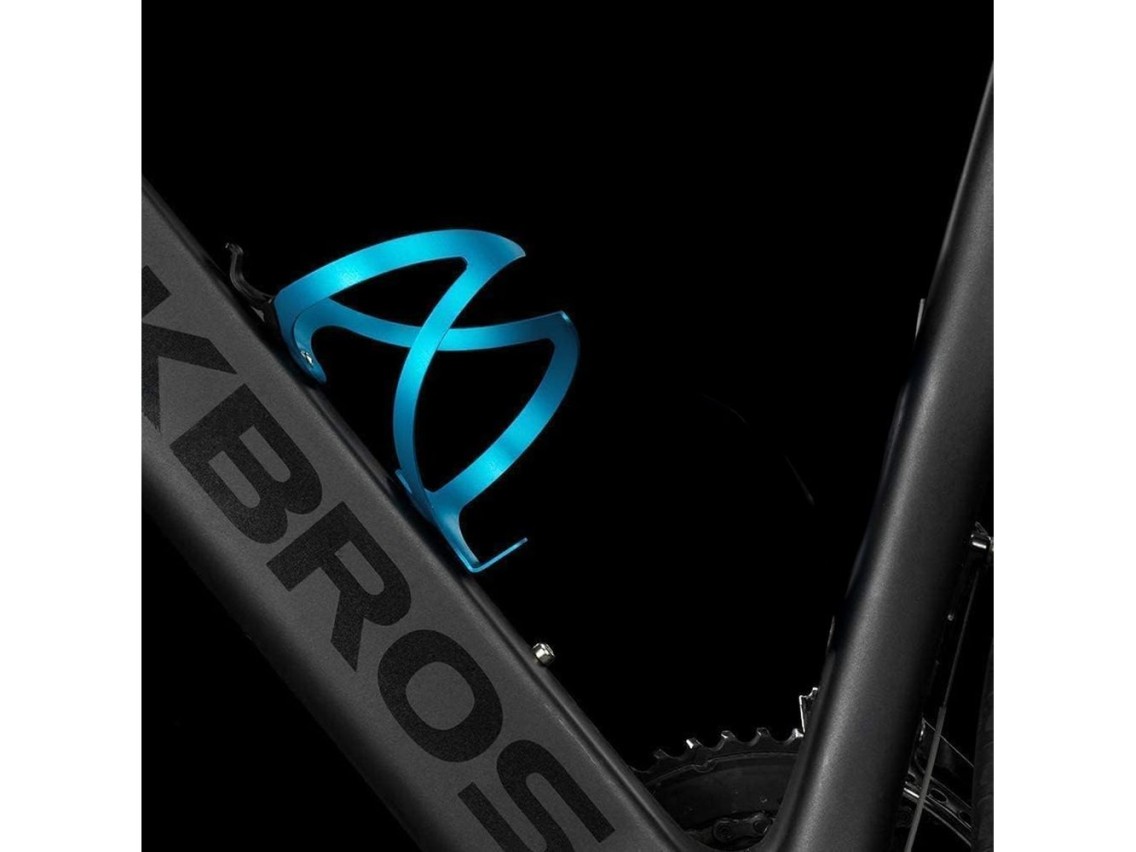 Suporte para garrafa de bicicleta Rockbros 2017-11ABL em alumínio - Azul