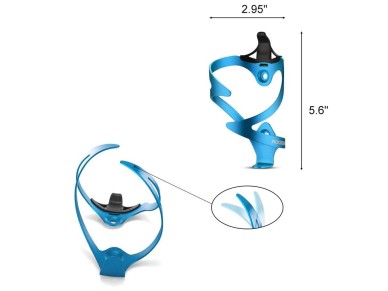 Rockbros 2017-11ABL Aluminum Bike Bottle Holder - Blue Rockbros 2017-11ABL Aluminum Bike Bottle Holder - Blue