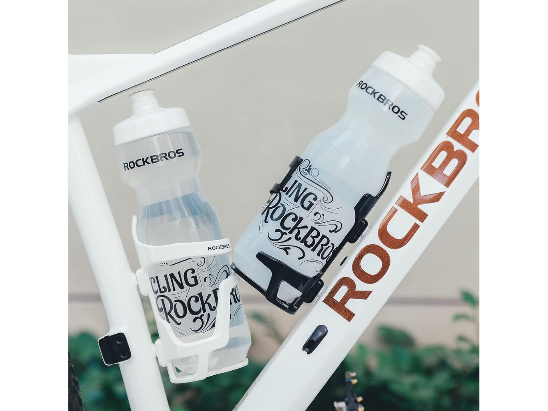 Rockbros 31210012002 bicycle bottle holder - white