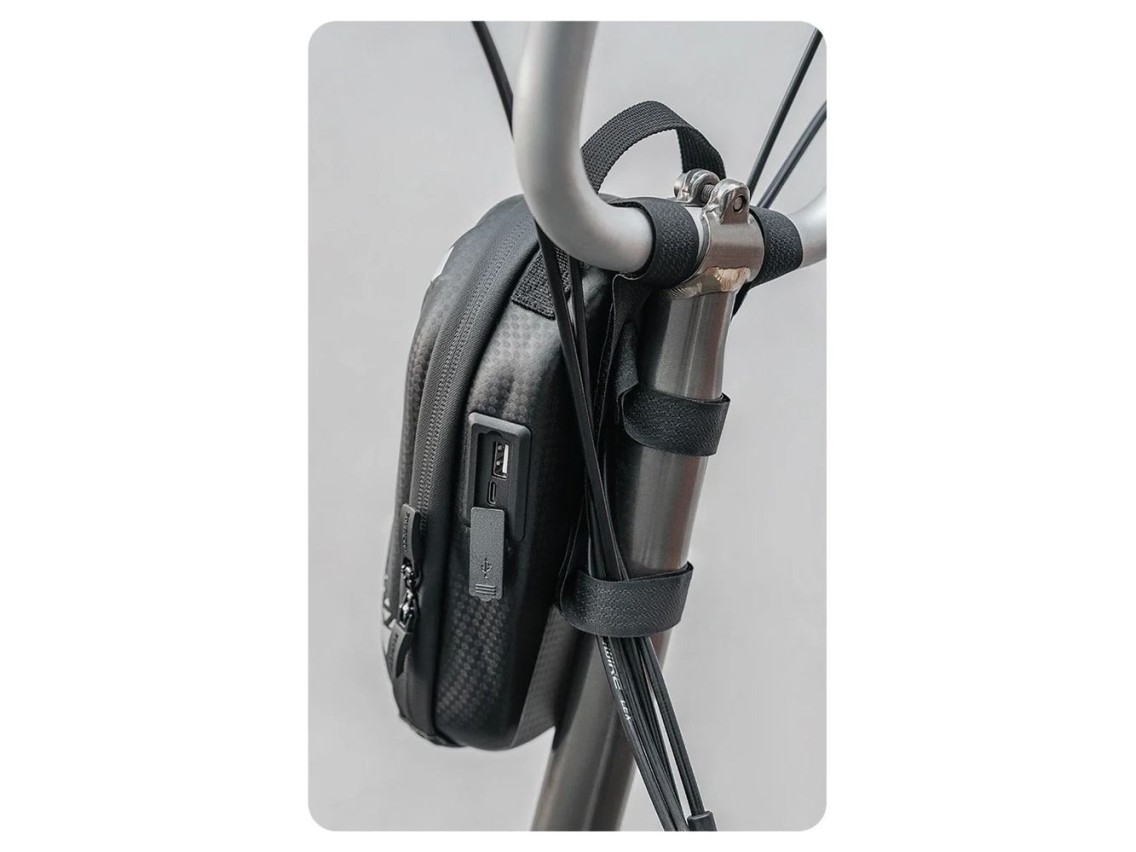 Bolsa Rockbros 3011006301 para el manillar de bicicleta o patinete, 1,3 l - negra