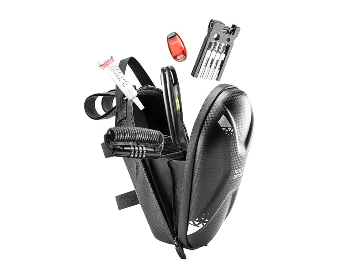 Bolsa Rockbros 3011006301 para el manillar de bicicleta o patinete, 1,3 l - negra