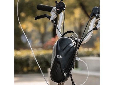 Rockbros bag 3011006301 for the handlebar of a bicycle or scooter 1.3 l - black Rockbros bag 3011006301 for the handlebar of a bicycle or scooter 1.3 l - black