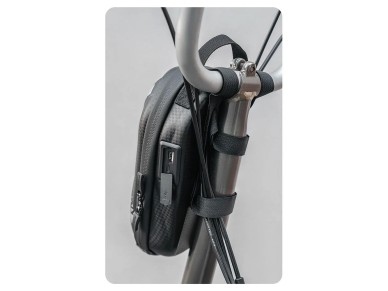 Rockbros bag 3011006301 for the handlebar of a bicycle or scooter 1.3 l - black Rockbros bag 3011006301 for the handlebar of a bicycle or scooter 1.3 l - black